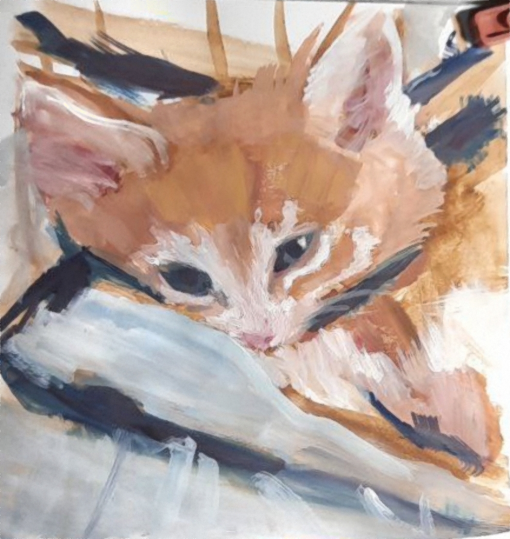 Котенок (Гуашь)