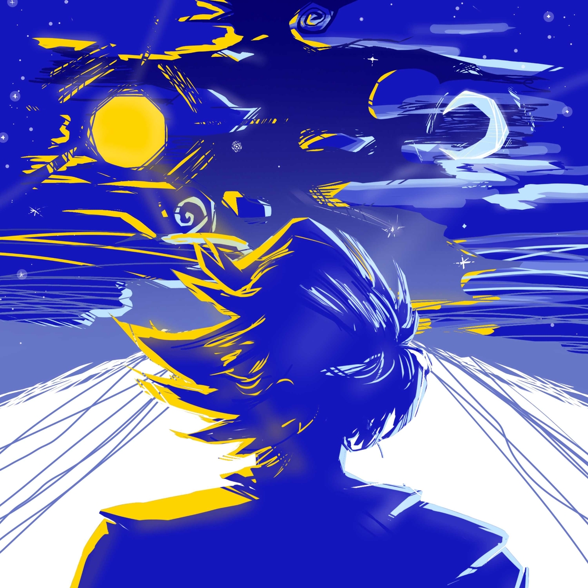 Дневная луна (Цифровой Арт)