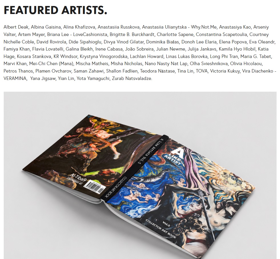 My Art is Featured in “A Like Artist” Collectors Art Book, Vol. 5